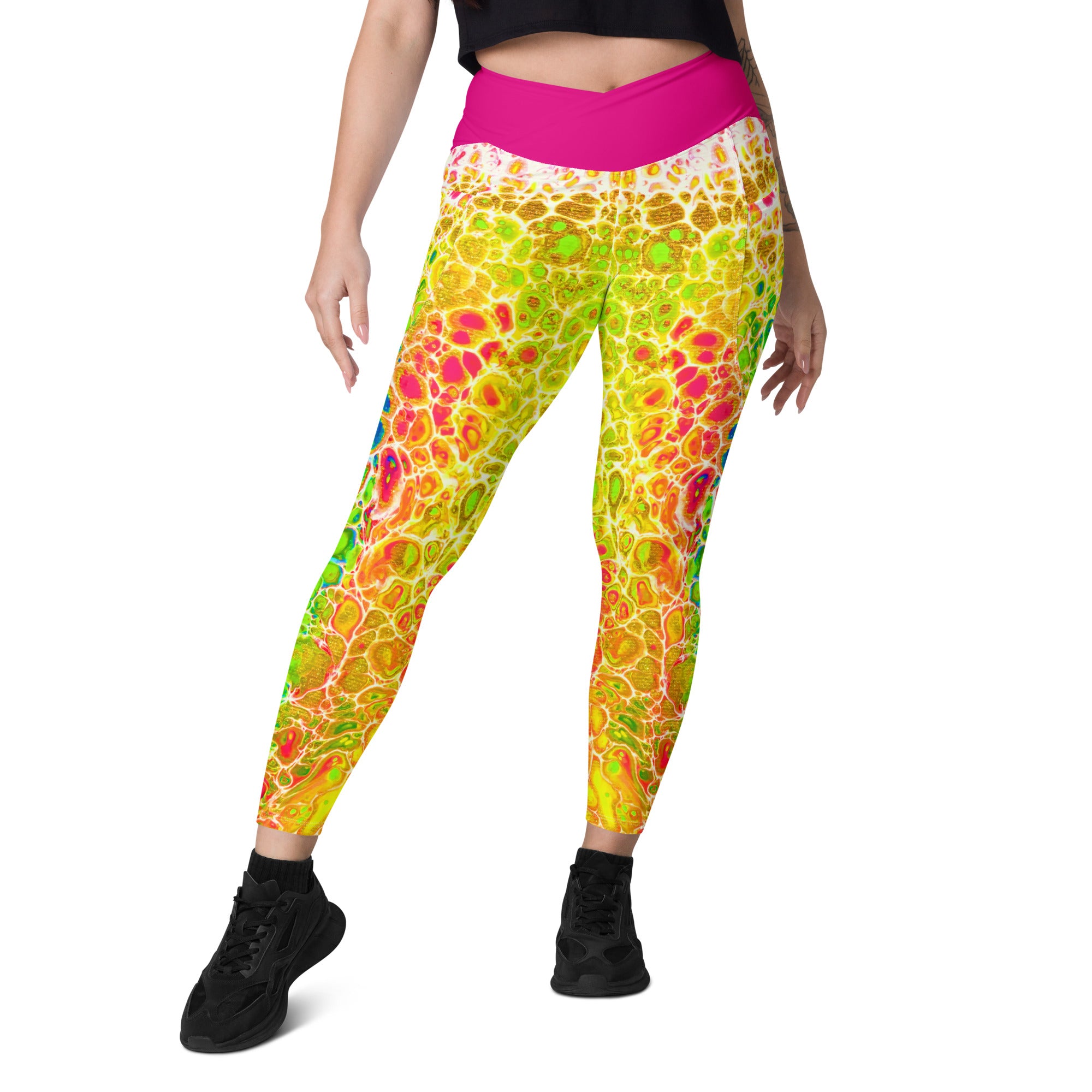 Far Out Flex Leggings w/pockets - Spring Showers