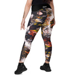 Far Out Flex Leggings w/pockets - Whitewater Koi