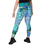 Far Out Flex Leggings w/pockets - Cellular Blues