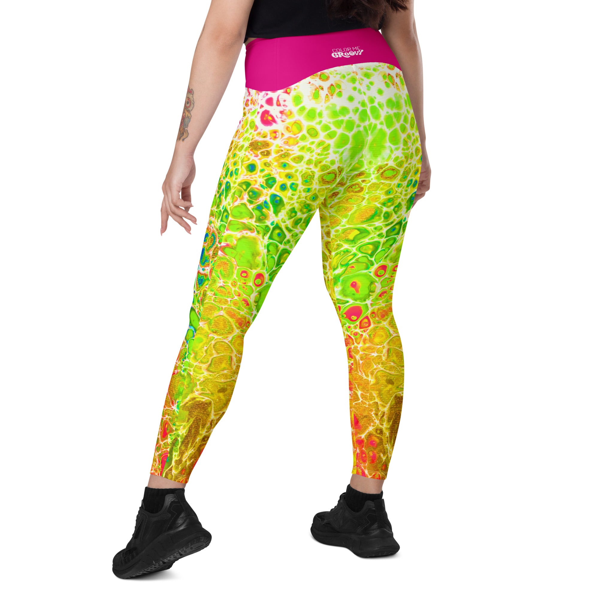 Far Out Flex Leggings w/pockets - Spring Showers