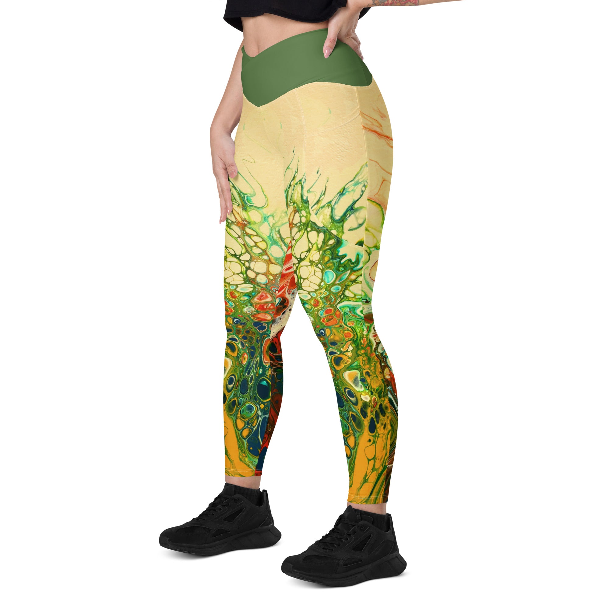 Far Out Flex Leggings w/pockets - Wildflowers