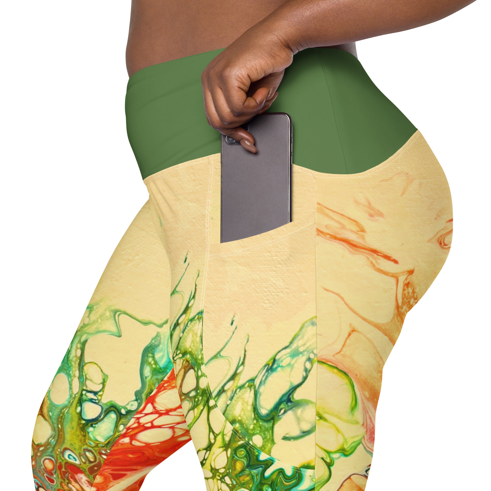 Far Out Flex Leggings w/pockets - Wildflowers