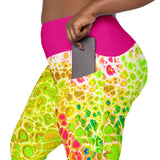 Far Out Flex Leggings w/pockets - Spring Showers