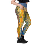 Far Out Flex Leggings w/pockets - Golden Riptide