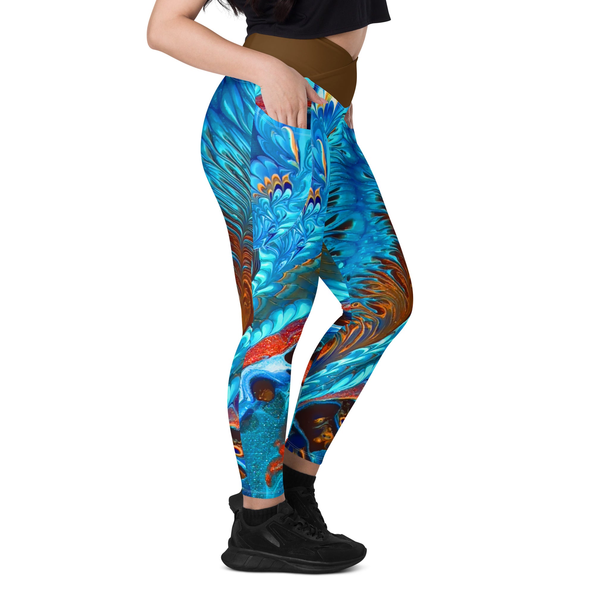 Far Out Flex Leggings w/pockets - Pacific Current