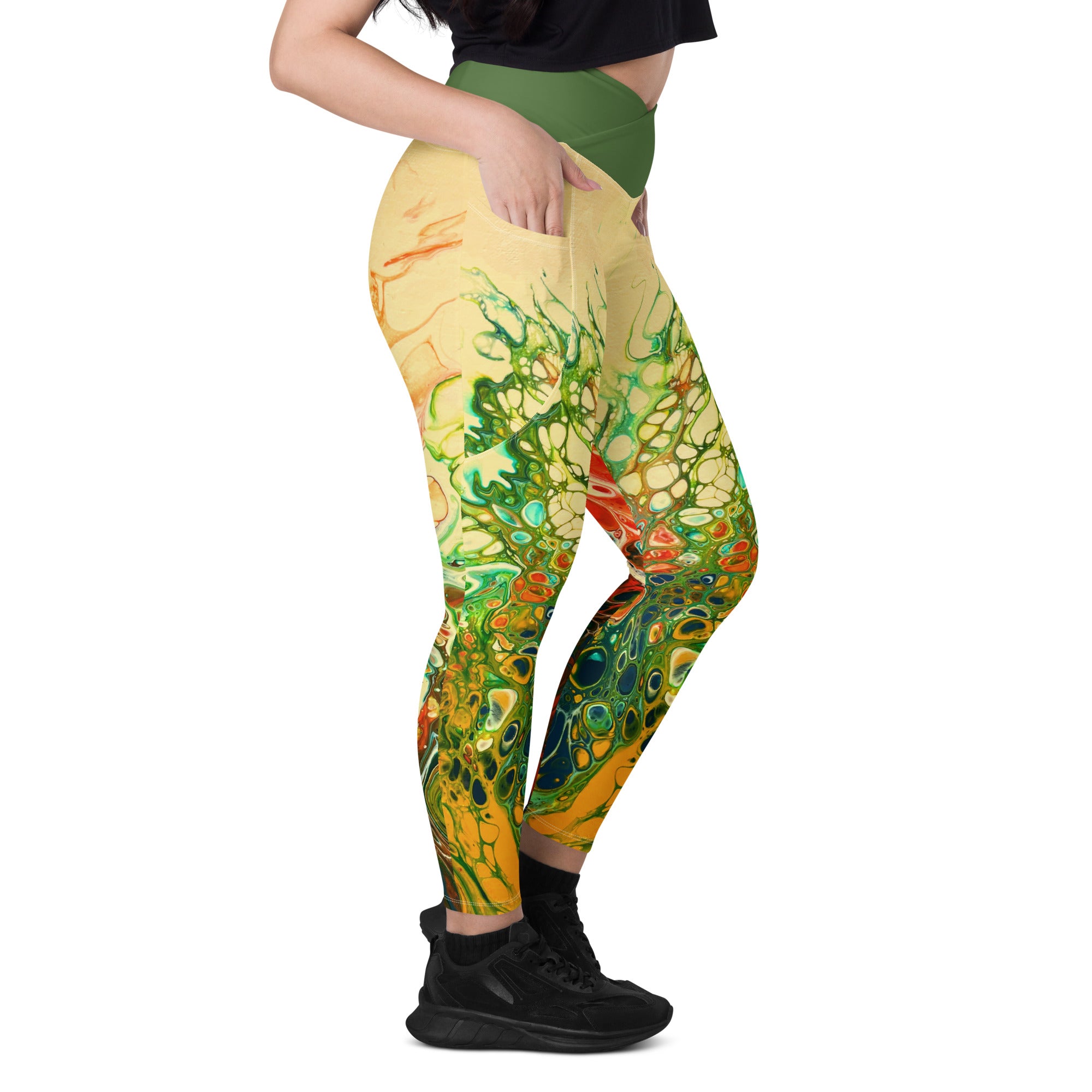 Far Out Flex Leggings w/pockets - Wildflowers