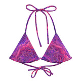 String bikini top - Pink Vortex