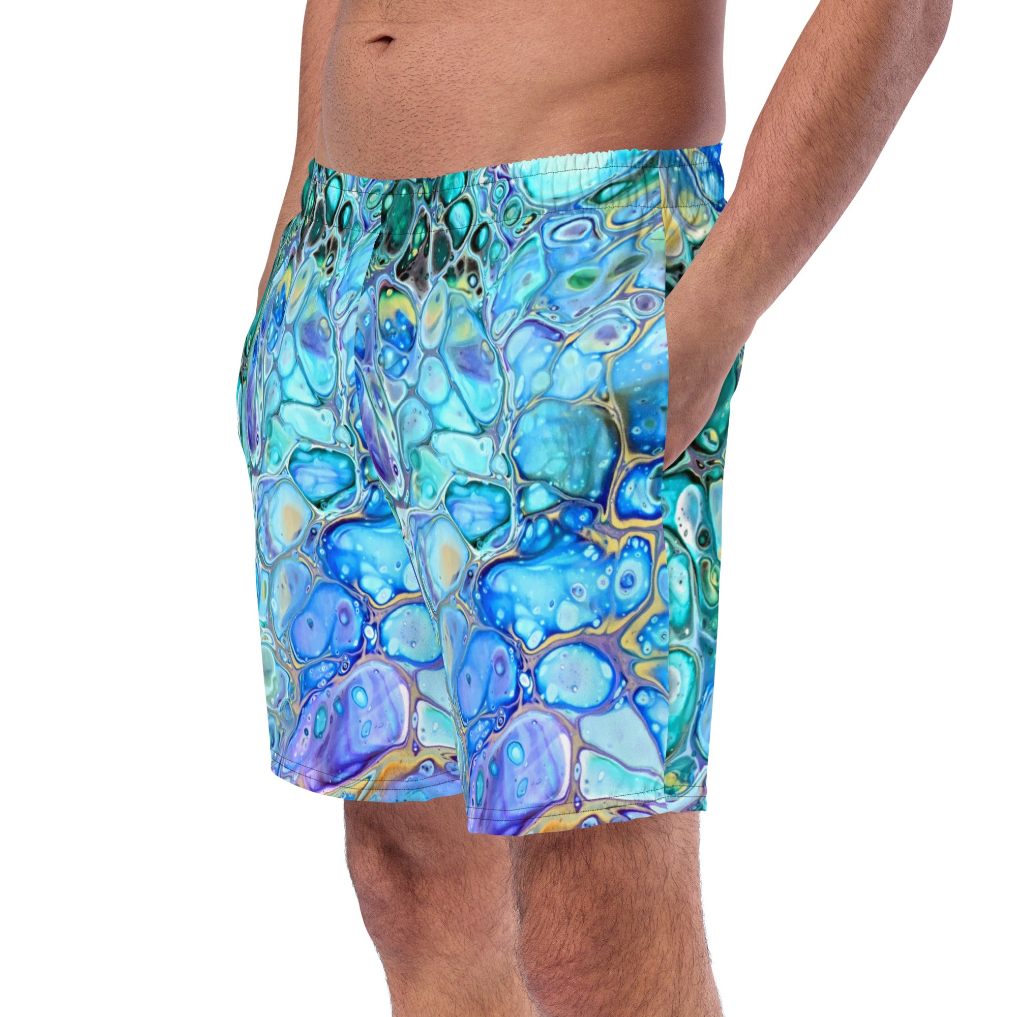 Men's swim trunks - Cellular Blues