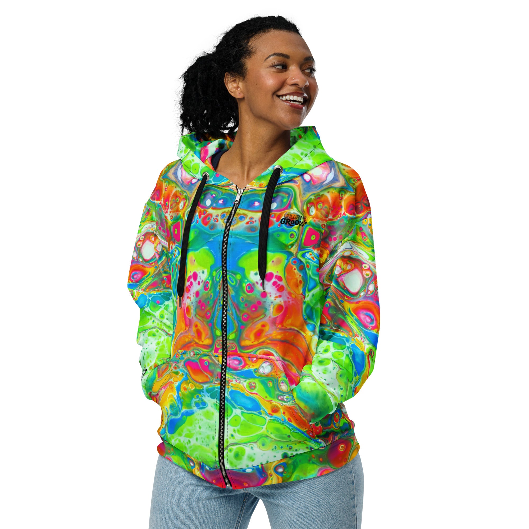 Color Splash Zip Hoodie - Candyland