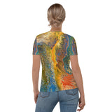 Women's Color Splash Tee - Golden Riptide