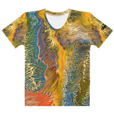 Women's Color Splash Tee - Golden Riptide