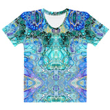 Women's Color Splash Tee - Cellular Blues