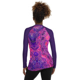 Women's UV Rash Guard - Pink Vortex