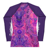 Women's UV Rash Guard - Pink Vortex