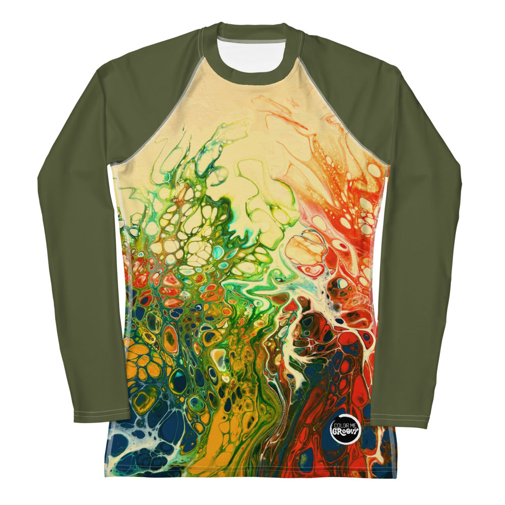 Women's UV Rash Guard - Wildflowers