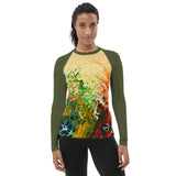 Women's UV Rash Guard - Wildflowers