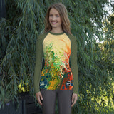 Women's UV Rash Guard - Wildflowers