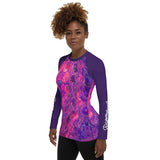 Women's UV Rash Guard - Pink Vortex