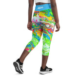 Cosmic Curves Capri Leggings - Candyland