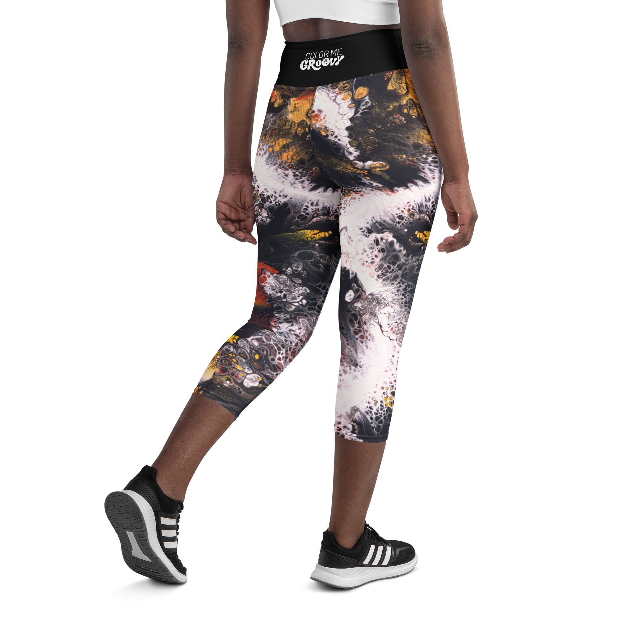 Cosmic Curves Capri Leggings - Whitewater Koi