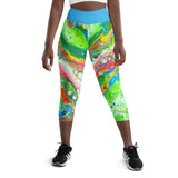 Cosmic Curves Capri Leggings - Candyland