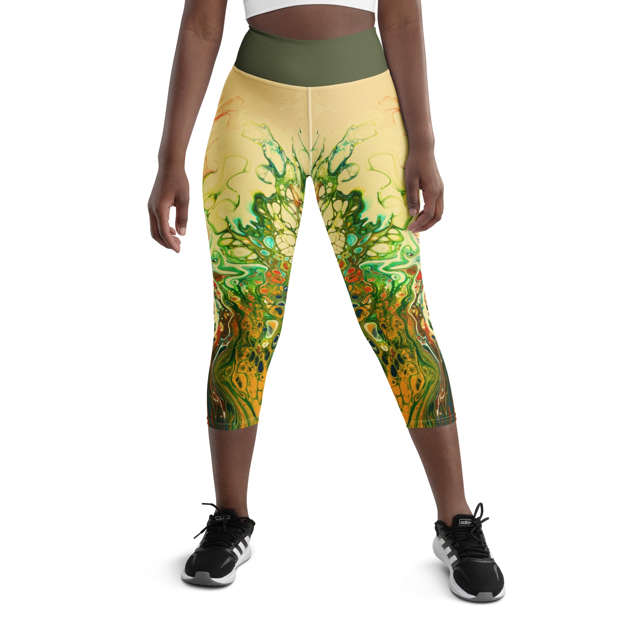 Cosmic Curves Capri Leggings - Wildflowers