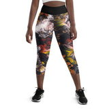 Cosmic Curves Capri Leggings - Whitewater Koi