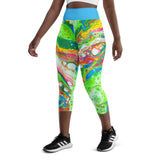 Cosmic Curves Capri Leggings - Candyland