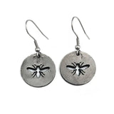 Pewter Honey Bee Necklace & Earring set by Anju Jewelry