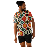 Spread Collar Short Sleeve Button-Down Shirt - test 3