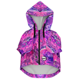 Dog Zip-Up Hoodie - Pink Vortex