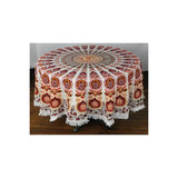 Mandala Round Cotton Tablecloths - 80"