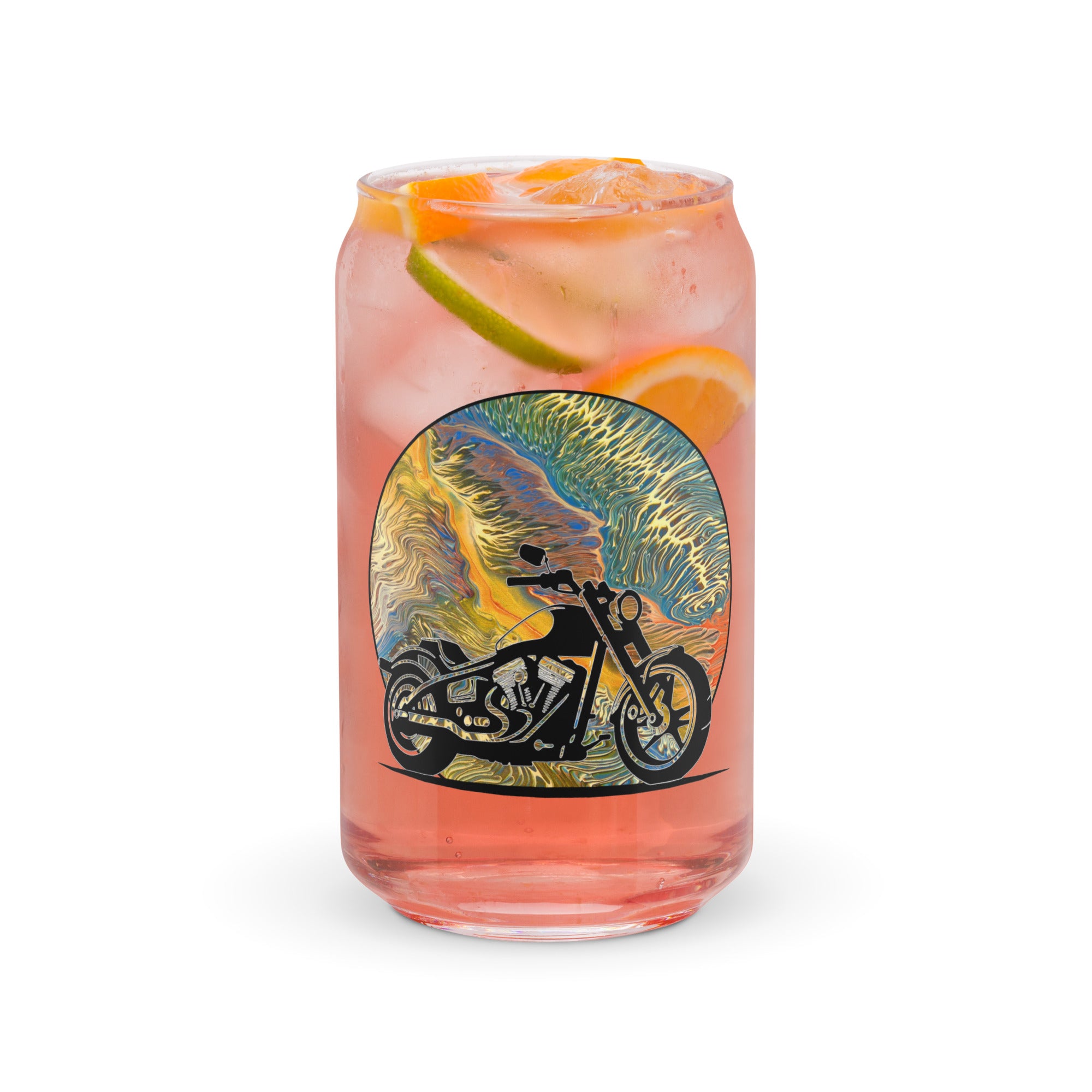 Motorcycle Groove Glass - Golden Riptide