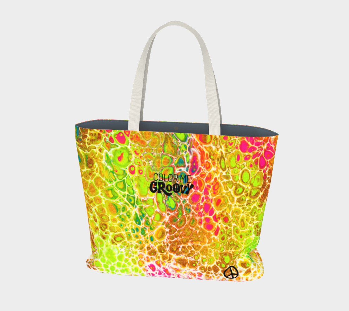 Large Dream Fest Tote Bag - Spring Showers