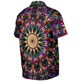 Spread Collar Short Sleeve Button-Down Shirt - test 7