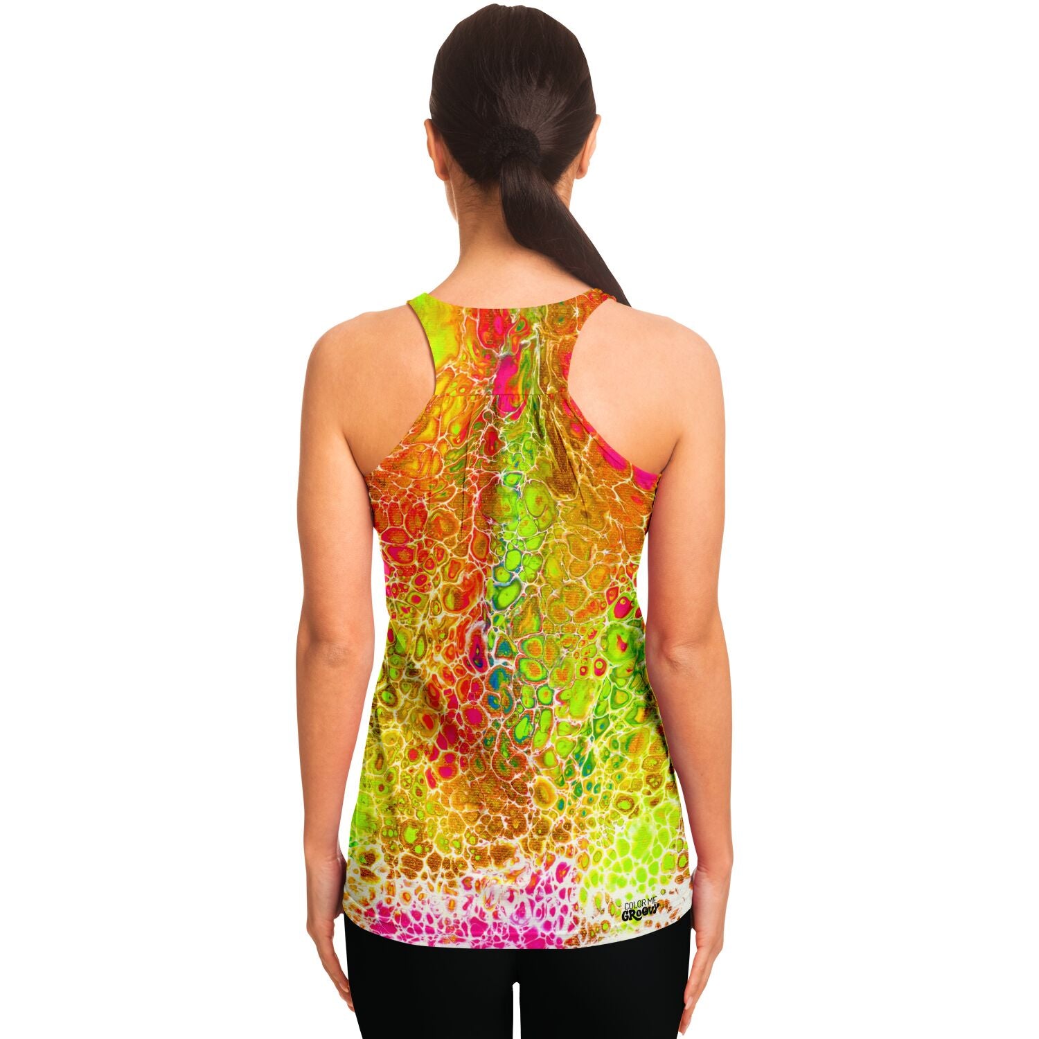 Flowy Racerback Tank Top - Spring Showers