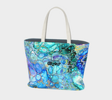 Large Dream Fest Tote Bag - Cellular Blues