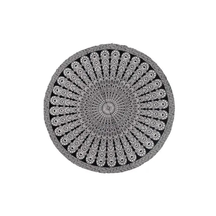 Mandala Round Cotton Tablecloths - 80"