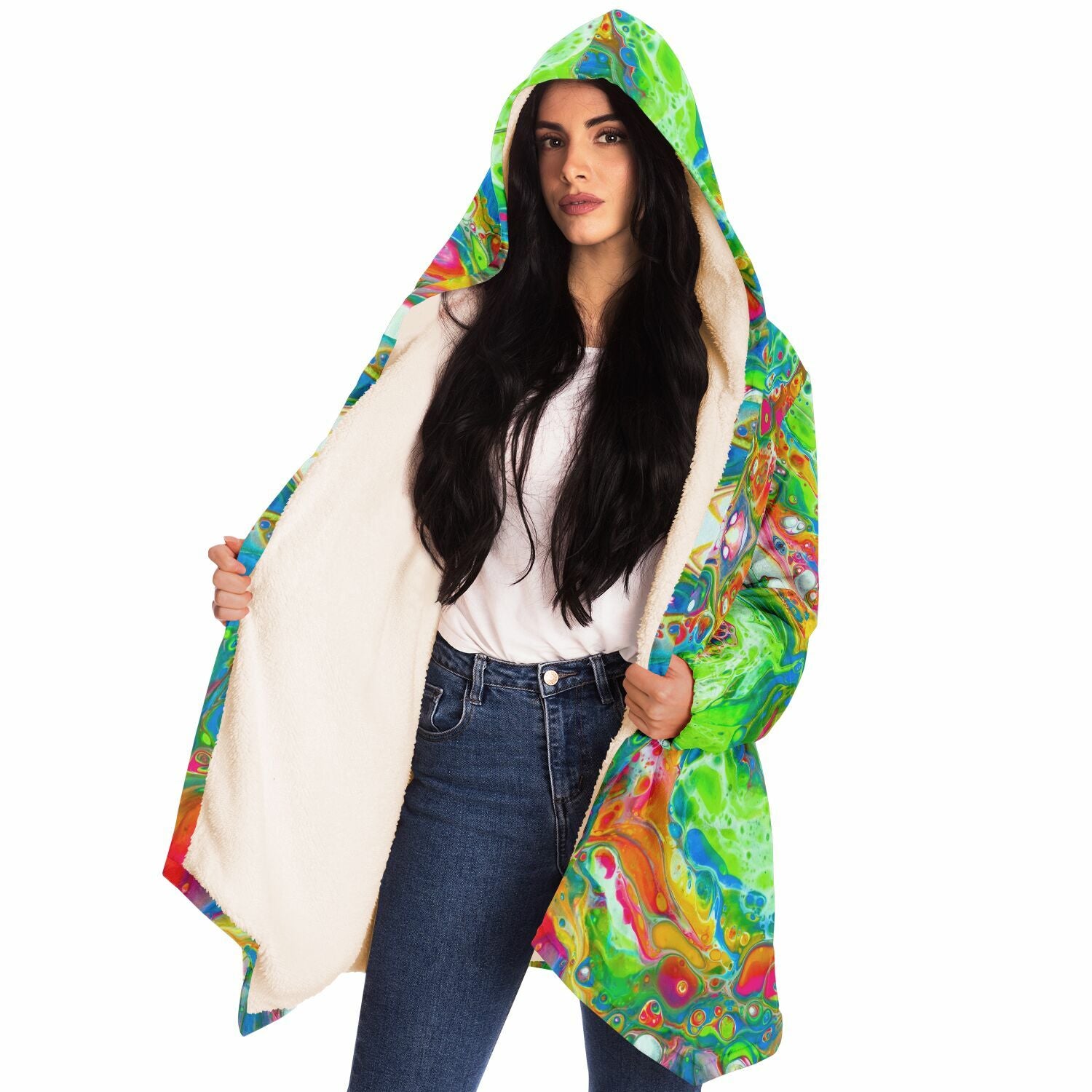 Penny Lane Fleece Cloak - Candyland