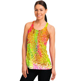 Flowy Racerback Tank Top - Spring Showers