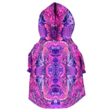 Dog Zip-Up Hoodie - Pink Vortex