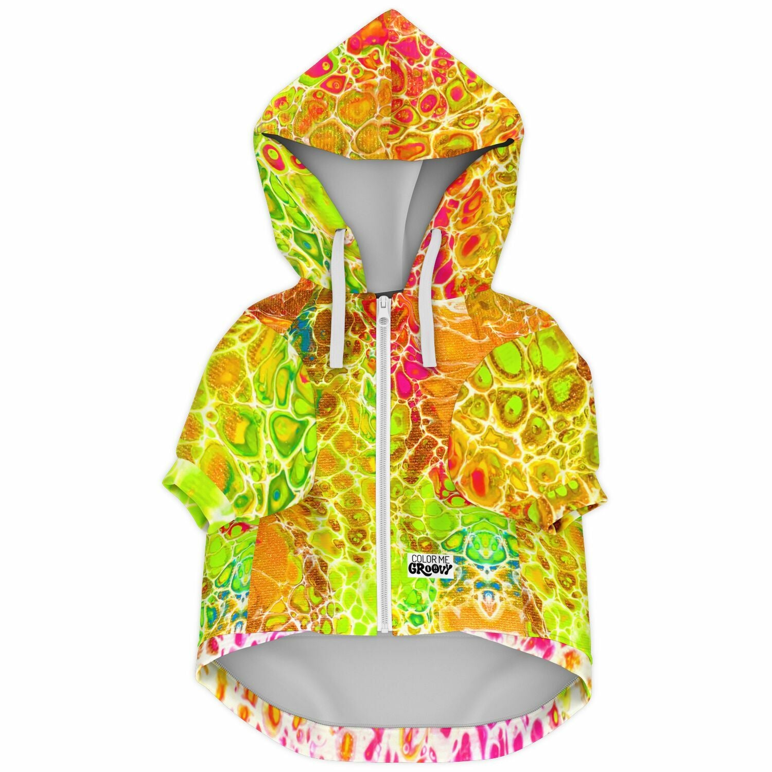 Dog Zip-Up Hoodie - Spring Showers