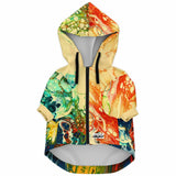 Dog Zip-Up Hoodie - Wildflowers