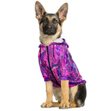 Dog Zip-Up Hoodie - Pink Vortex