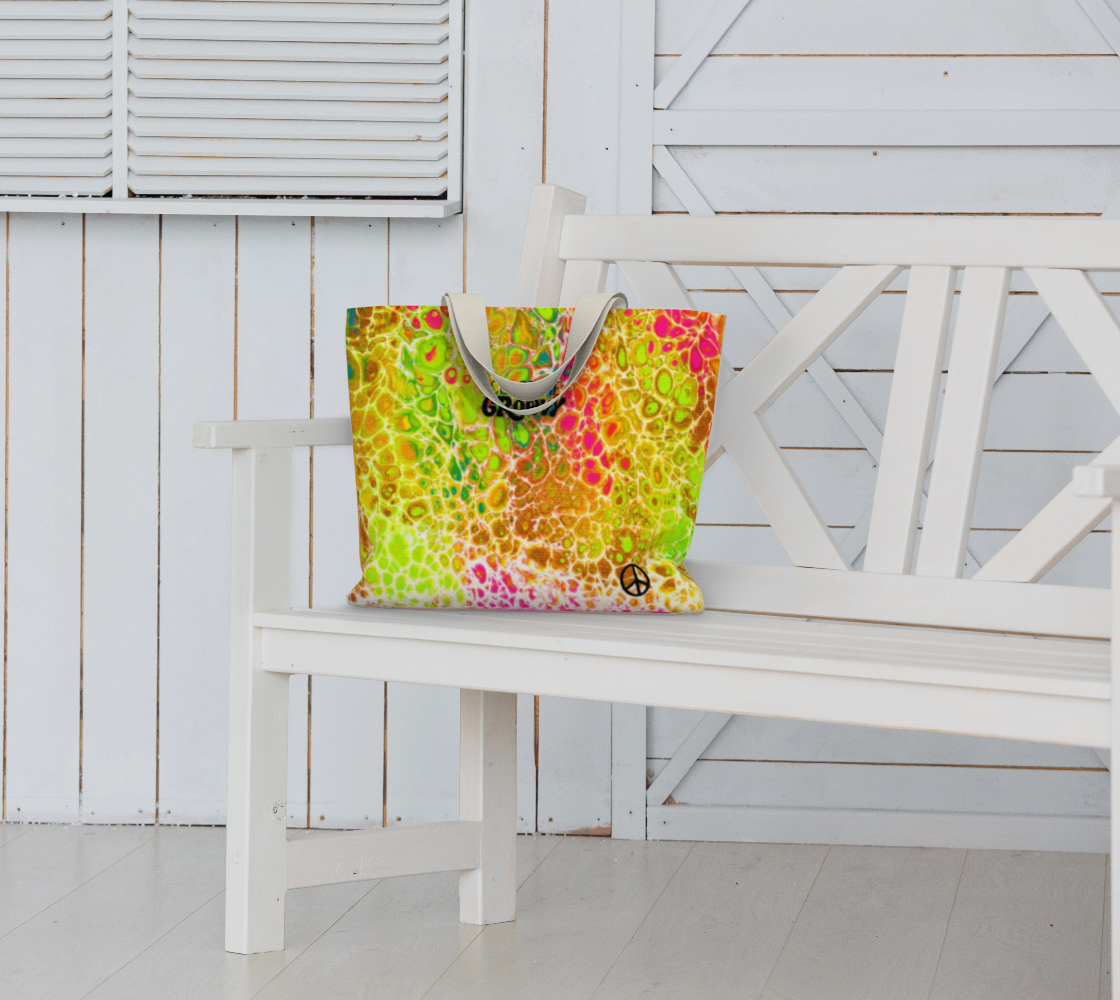 Large Dream Fest Tote Bag - Spring Showers