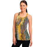 Flowy Racerback Tank Top - Golden Riptide