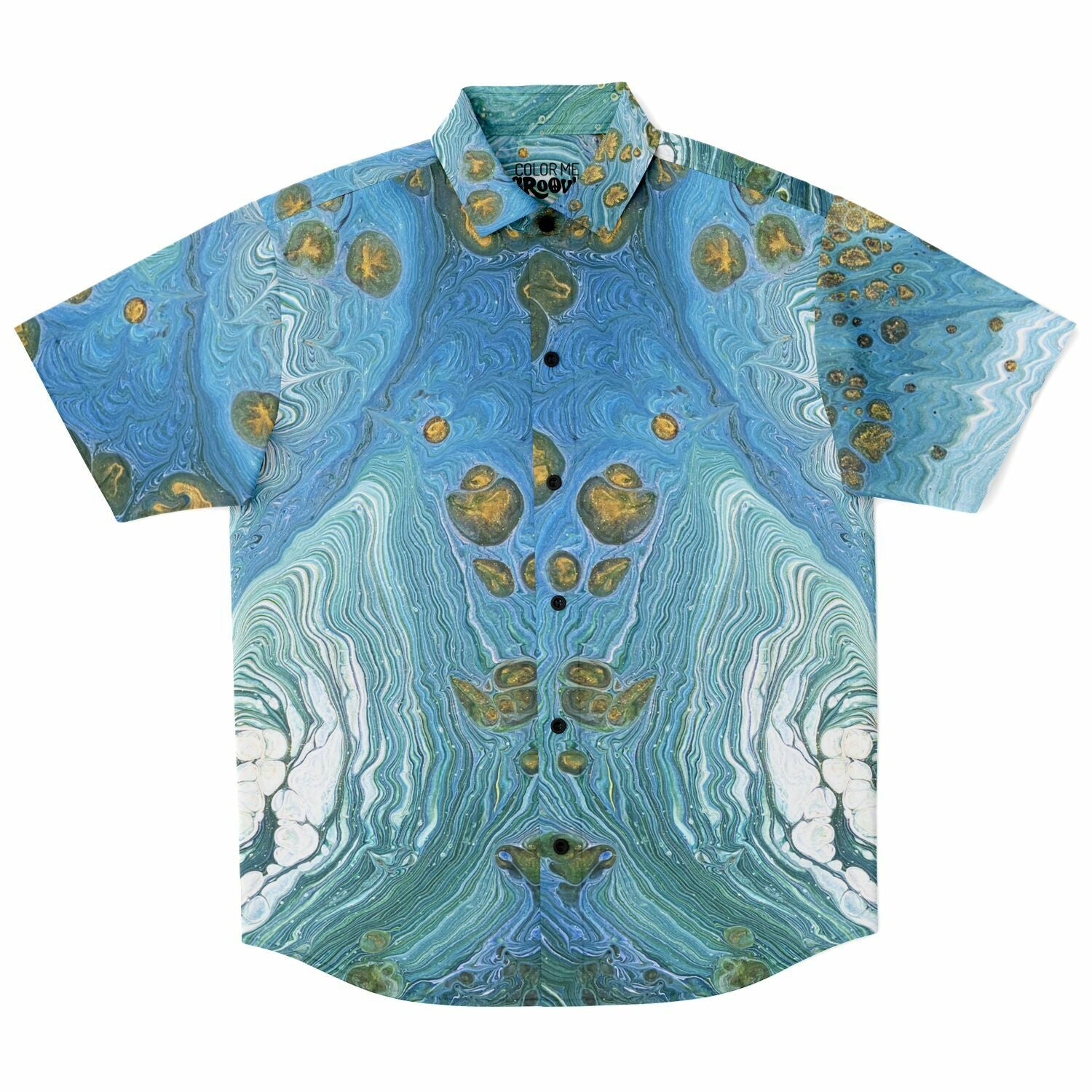 Button-up Camp Shirt - When Doves Cry