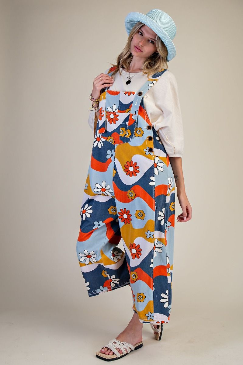 Retro Groove Twill Overalls