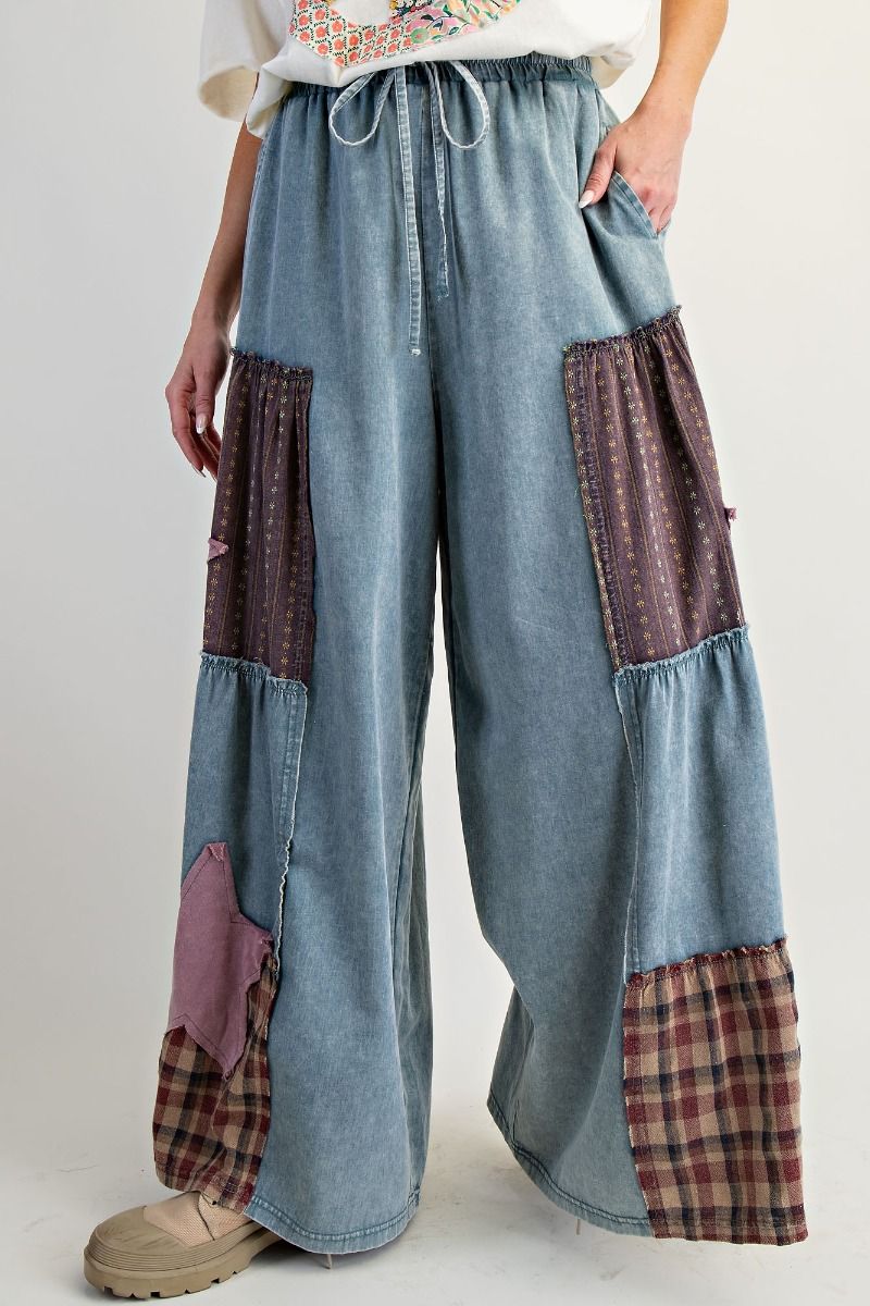 Mineral Washed Chambray Pant