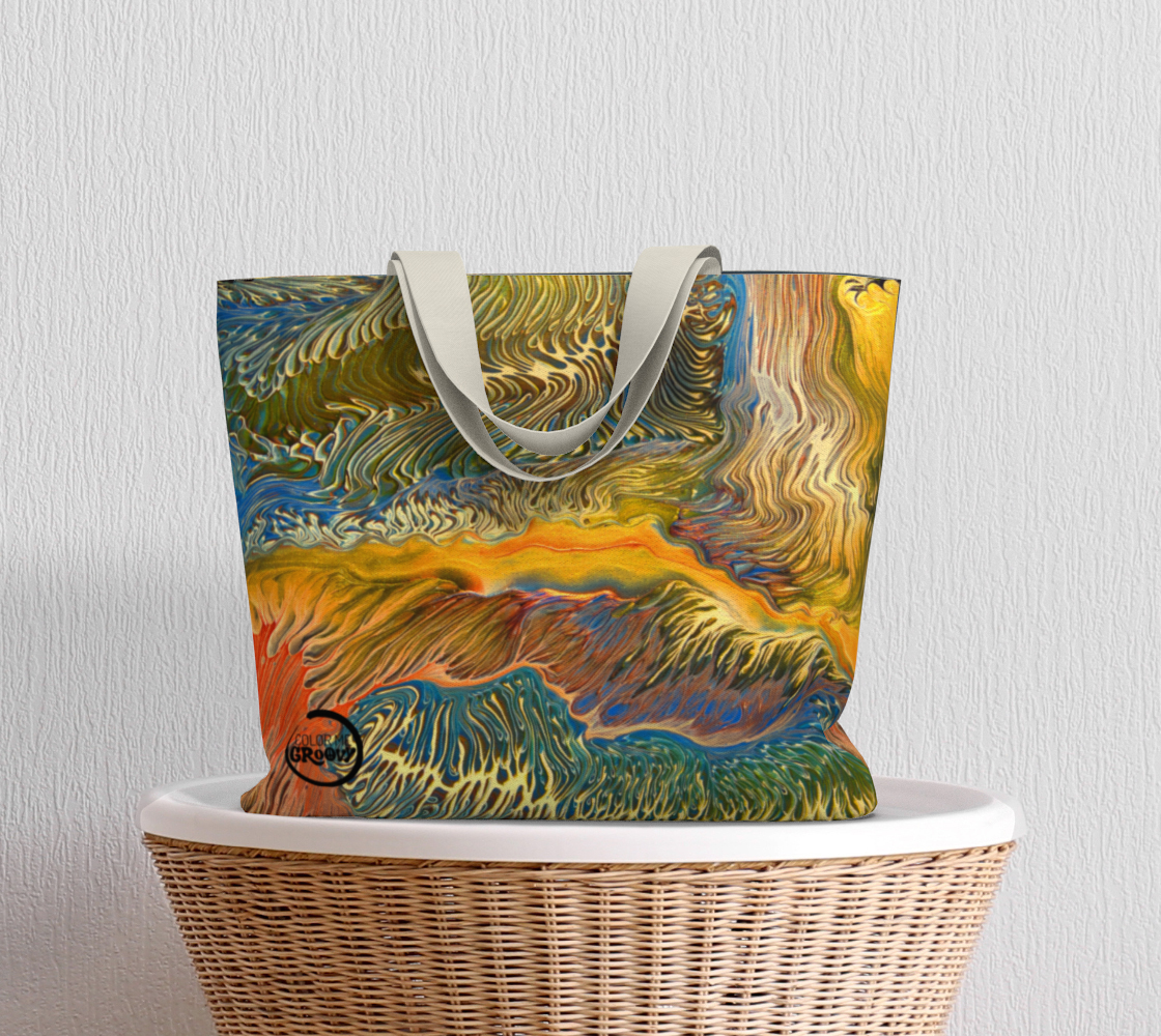 Large Essential Tote - Golden Riptide